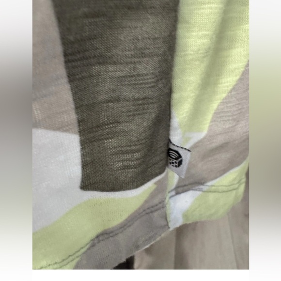 Mountain Hardwear Dress Womens Sz M Green Gray Boulders Pockets Travel Outdoors - Picture 5 of 7